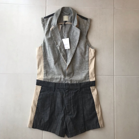 Joe's Jeans Pants - Joe’s Jaqui Denim Cotton Stretch Romper SH43